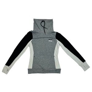 Victoria's Secret “ Pink “ Gray and Black Cowlneck hoodie